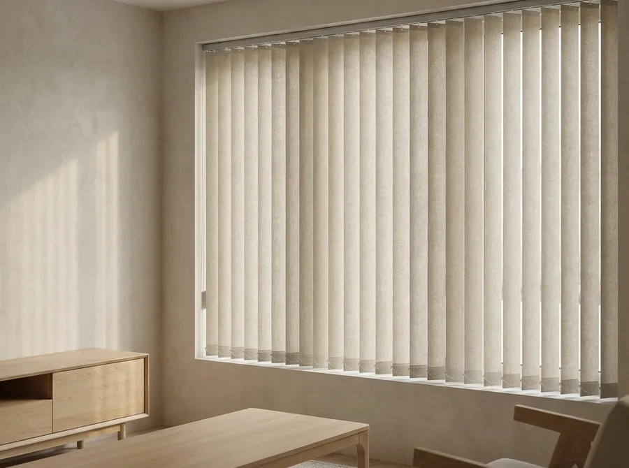 Vertical Blinds fitted in a Sixfountains home